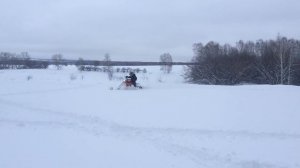 снегомот в очень сыром и тяжелом снегу))