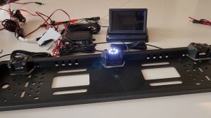 Камера заднего вида в рамке номерного знака XPX-808