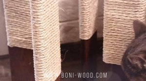 Boniwood знает как сделать стильную когтеточку для кошек. Когтеточка “Four Claw”.