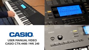 Tutorial 10 CASIO CTK-4400 & WK-240 One-Touch Preset