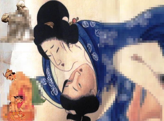 Эротическое безумство красок периода Эдо и Шун-га, камасутра Японии.