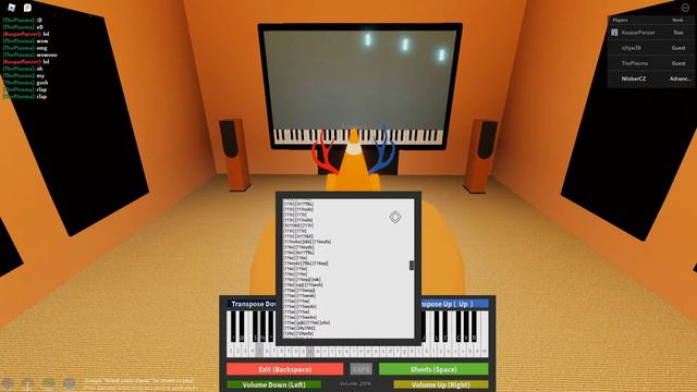 Tau the Song on ROBLOX Piano смотреть онлайн
