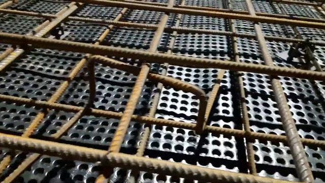 Вязка арматуры двойной каркас под бетонный пол с топпингом