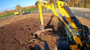 JCB Hydradig 110W Teaming up with a JCB 714 Dump Truck | POV | Roadworks | Time-Lapsed | GoProHero9