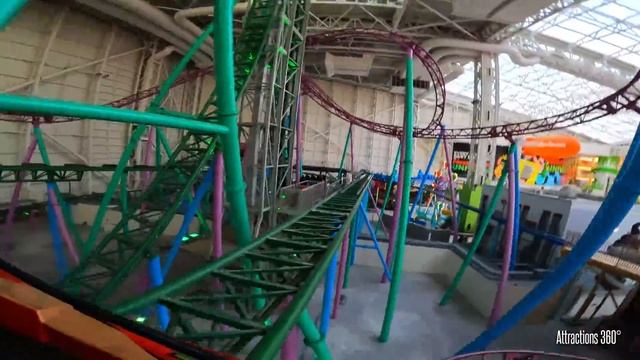 Teenage Mutant Ninja Turtles Coaster | World's Steepest Indoor Coaster Ride | TMNT Shellraiser 2022 смотреть онлайн
