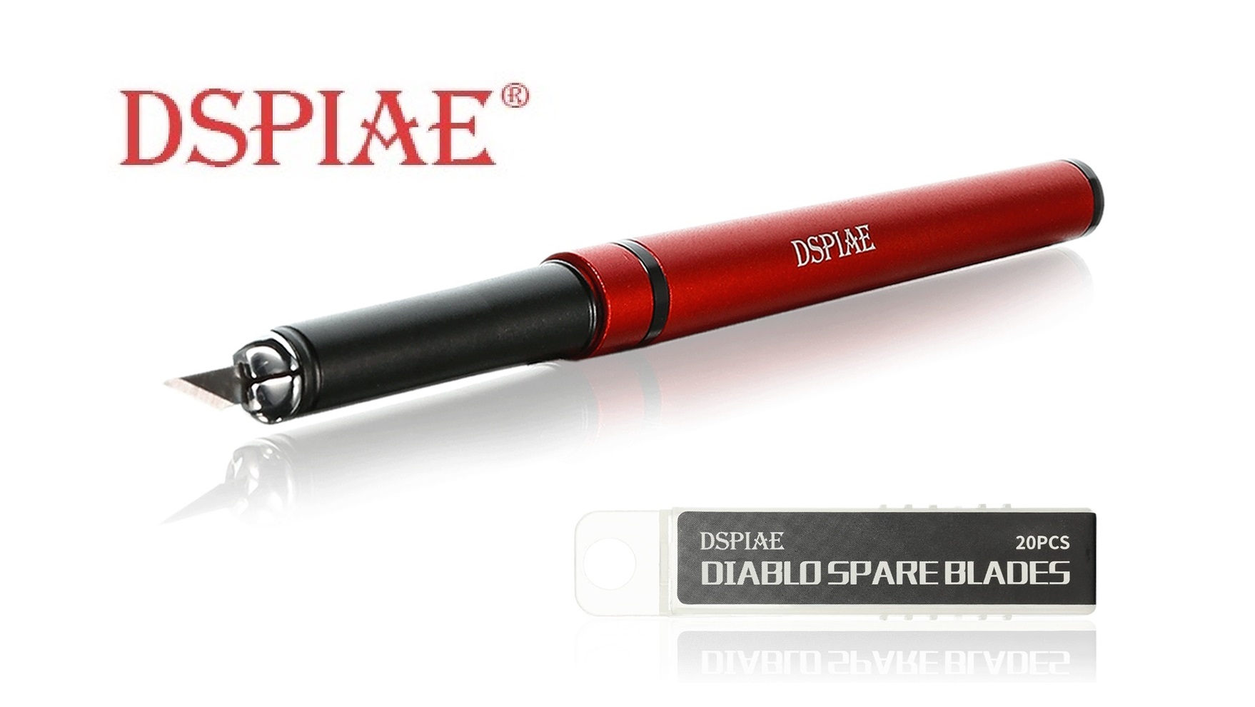 Dspiae. DSPIAE St-a. DSPIAE MP-01pro. Dk-1 ручной инструмент алюминиевый нож Aluminum Craft Knife + 20 лезвий.