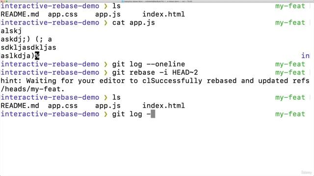 005 Dropping Commits With Interactive Rebase смотреть онлайн