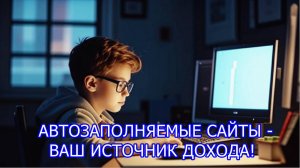Автозаполняемые сайты ваш путь к финансовой независимости