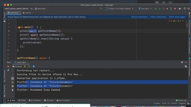 3 Asynchronous programming futures, async, await | Dart & Flutter смотреть онлайн