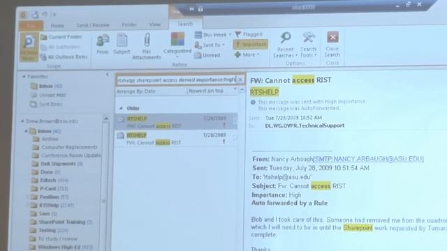 Searching Email in Outlook 2010 смотреть онлайн
