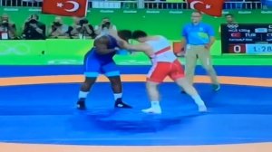 Finale Rio 2016,GR Wrestling 130 Kg Mijain Lopez(CUB)🇨🇺-Riza Kayaalp (TUR)🇹🇷