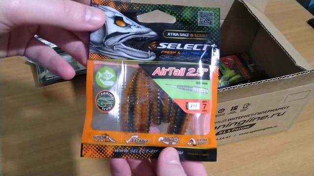 Unboxing посылки от компании Spinningline. Силиконовые приманки