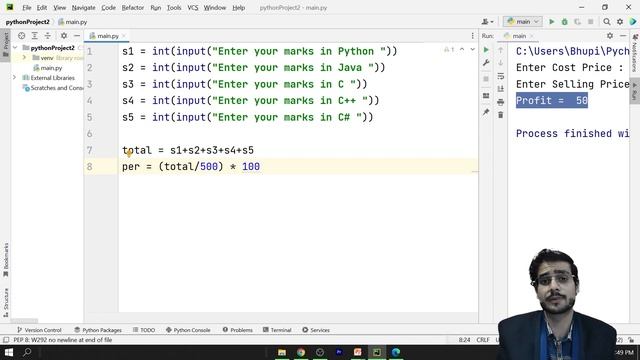 Python Program of Marksheet | Python Programming Lab | Python Coding #61