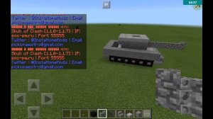 Как построить танк в майнкрафт