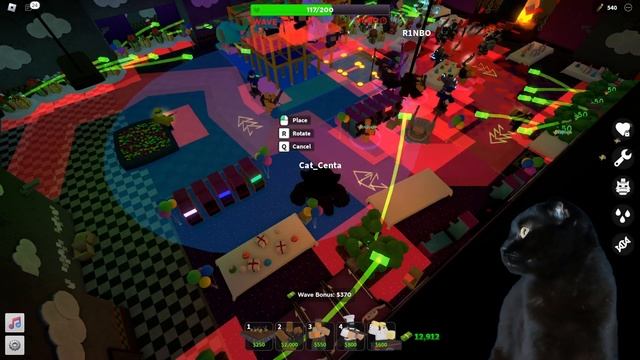 Cat saves a birthday party from angry zombies! Roblox | TDS смотреть онлайн