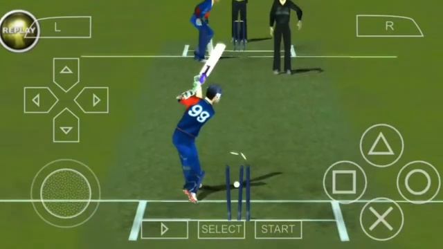 How to take the bowled wickets in BRIAN LARA cricket game |Android|PPSSPPgame|TRICKS|ITG