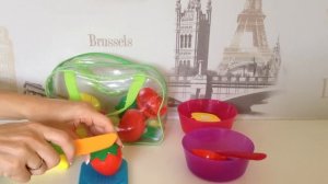 Учимся резать ножом Овощи и Фрукты  Развивающие игрушки Игрушки для малышей