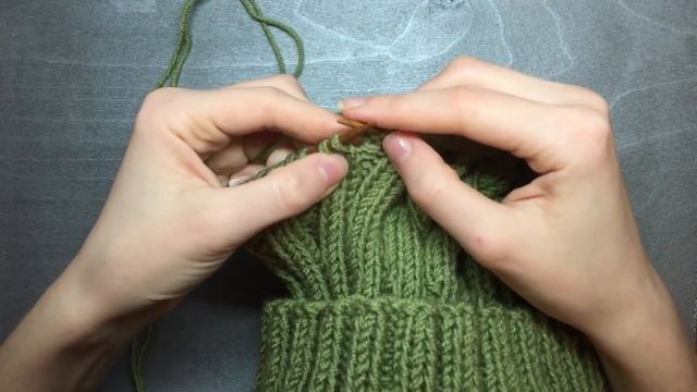Мастер-класс (МК) | Шапка спицами резинкой 2х2 и с простым узором | Вязание спицами для начинающих