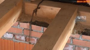 Крыша 7. Стропильная система вальмовой крыши дома. Холодный неотапливаемый чердак