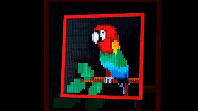 КАРТИНА ИЗ ЛЕГО - ПОПУГАЙ!!! смотреть онлайн