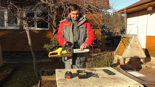 Обзор на цепную аккумуляторную пилу Champion CSB 360 смотреть онлайн