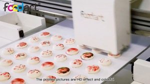 Foodart® A2 Flatbed Food Printer Prints Flower Image on Macarons