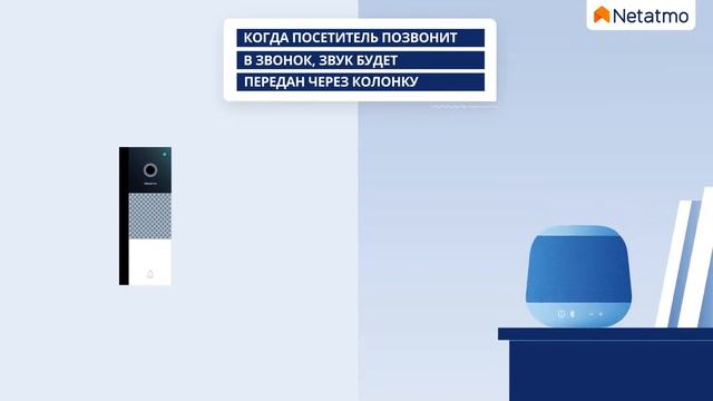 Умный дверной видеозвонок : ﻿Посмотрите видео о том, как подключиться к уже подключенному динамику