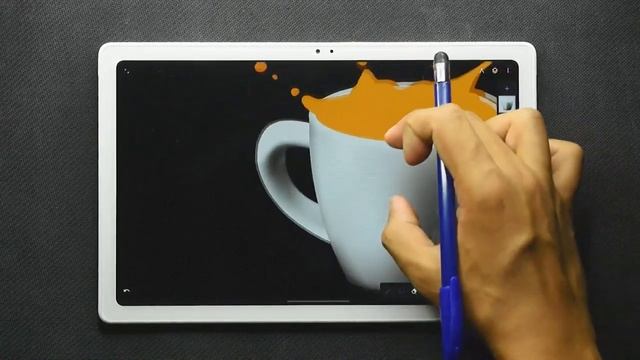 Infinite Painter Tutorial - Coffee Cup Illustration смотреть онлайн