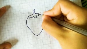 Как нарисовать КЛУБНИКУ за 1 МИНУТУ?