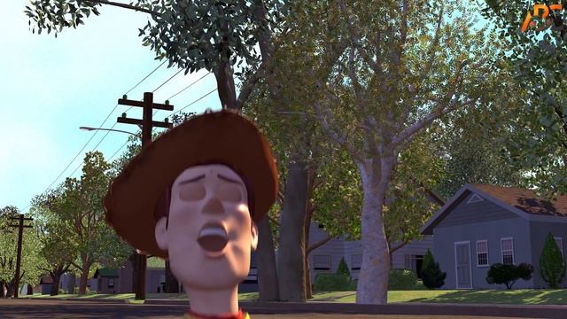 Toy Story (1995) - Woody & Buzz Use Sids Rocket To Fly смотреть онлайн