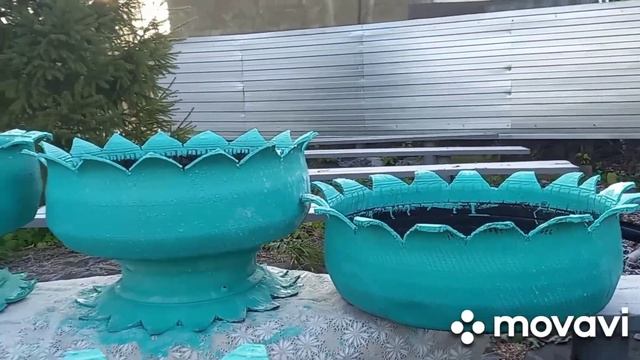 Вазоны из колес ? смотреть онлайн