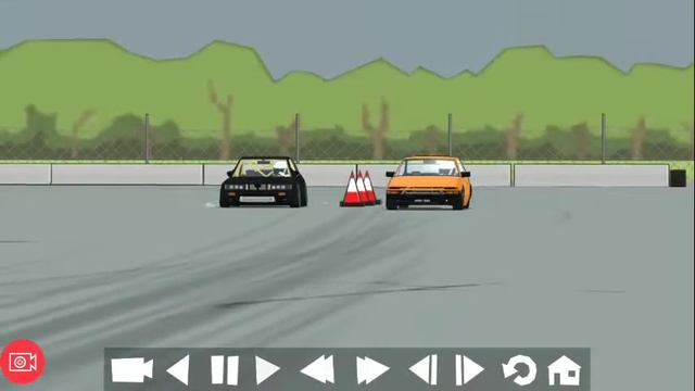 FR Legends Nissan Silvia s13 x Toyota Trueno 86 Orange смотреть онлайн