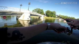 Городская рыбалка в Калининграде.  Мормышинг на верхнем озере.