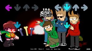 Friday Night Funkin' - Chara (Undertale) Vs. Tord, Tom Edd and Matt  (Eddsworld) (FNF Mod)