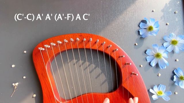 Lavender's Blue Dilly Dilly (Cinderella) | Lyre Harp Cover (with notes) смотреть онлайн