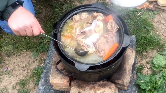 ПРОБУЕМ ПРИГОТОВИТЬ ХАШ В КАЗАНЕ