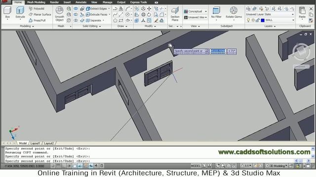 AutoCAD 3D House Modeling Tutorial - 4 | 3D Home | 3D Building | 3D Floor Plan | 3D Room