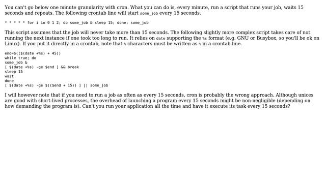 Unix & Linux: Cron running job every 15 seconds (4 Solutions!!) смотреть онлайн
