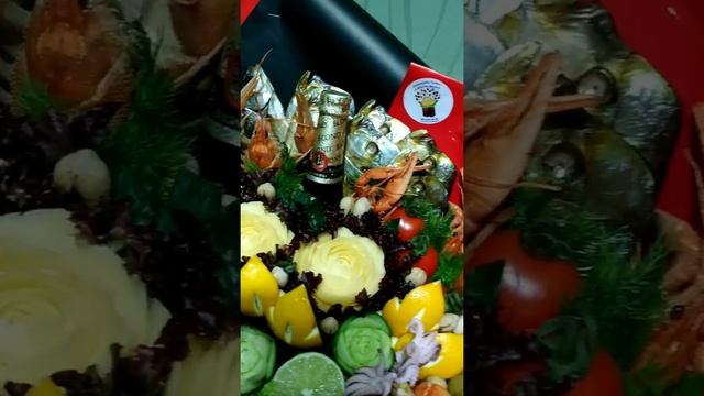 Пивной букет. Карвинг-букет для мужчины. смотреть онлайн