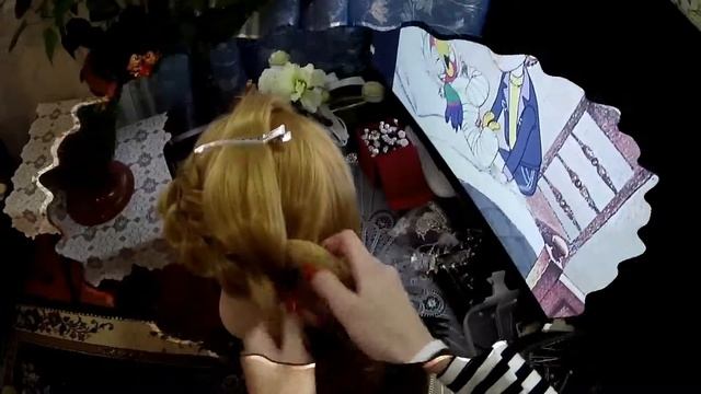 коса объёмная на длинные волосы