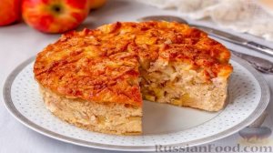 Постный яблочный пирог