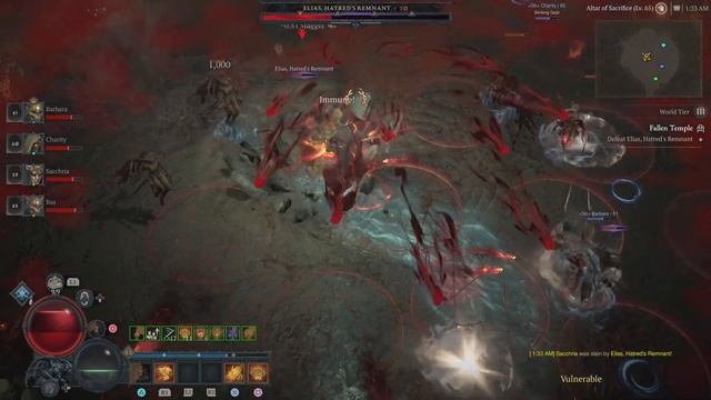 #DiabloIV #Diablo4 #D4 World Tier 3 Fallen Temple Capstone Dungeon Boss: Elias , Hatred's Remnant смотреть онлайн