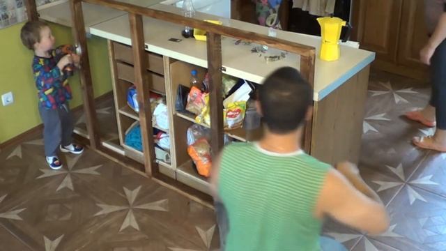 Дубовая барная стойка своими руками.