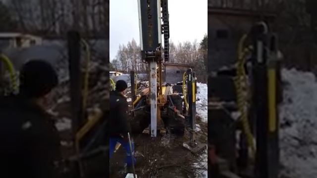 Забивка свай копером. Сваи от компании "ТРАК-СВАИ" смотреть онлайн