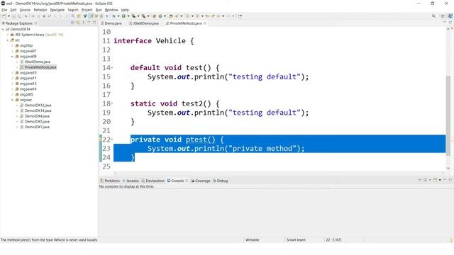 Java 9 new features | Private methods in interface in java | Java Beam