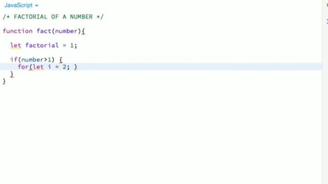 FACTORIAL OF A NUMBER IN JAVASCRIPT [New Series]