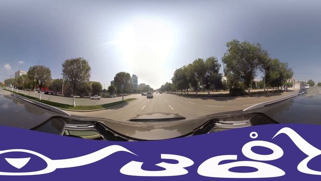 Видеосъемка в движении. Проспект Абылхайыр-хана. Панорамное видео Актобе. смотреть онлайн