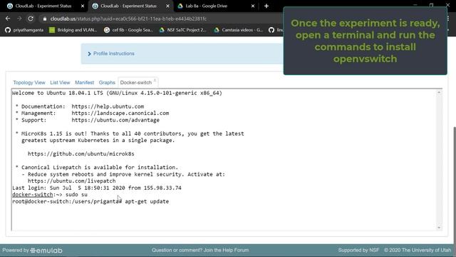 Lab 8. NFV Lab using Docker (Ryu Controller) смотреть онлайн