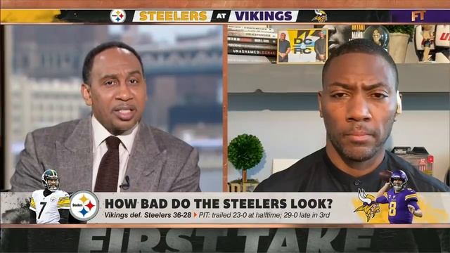 'My apologies to Big Ben' - Stephen A. praises Roethlisberger for battling the Vikings | First Take смотреть онлайн
