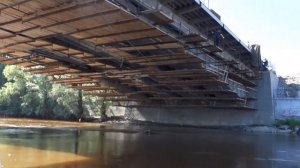 река Омь с моторной лодки